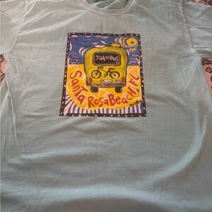 Comfort Colors light teal crewneck tee